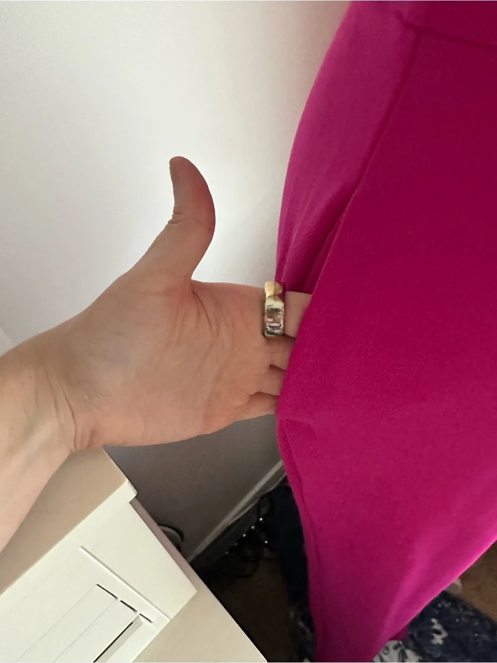 Women's Bright Fuchsia Wide-Leg Jumpsuit - Picture 4 of 7